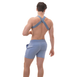 Barcode Berlin Harnais élastique Matt Pop Bleu